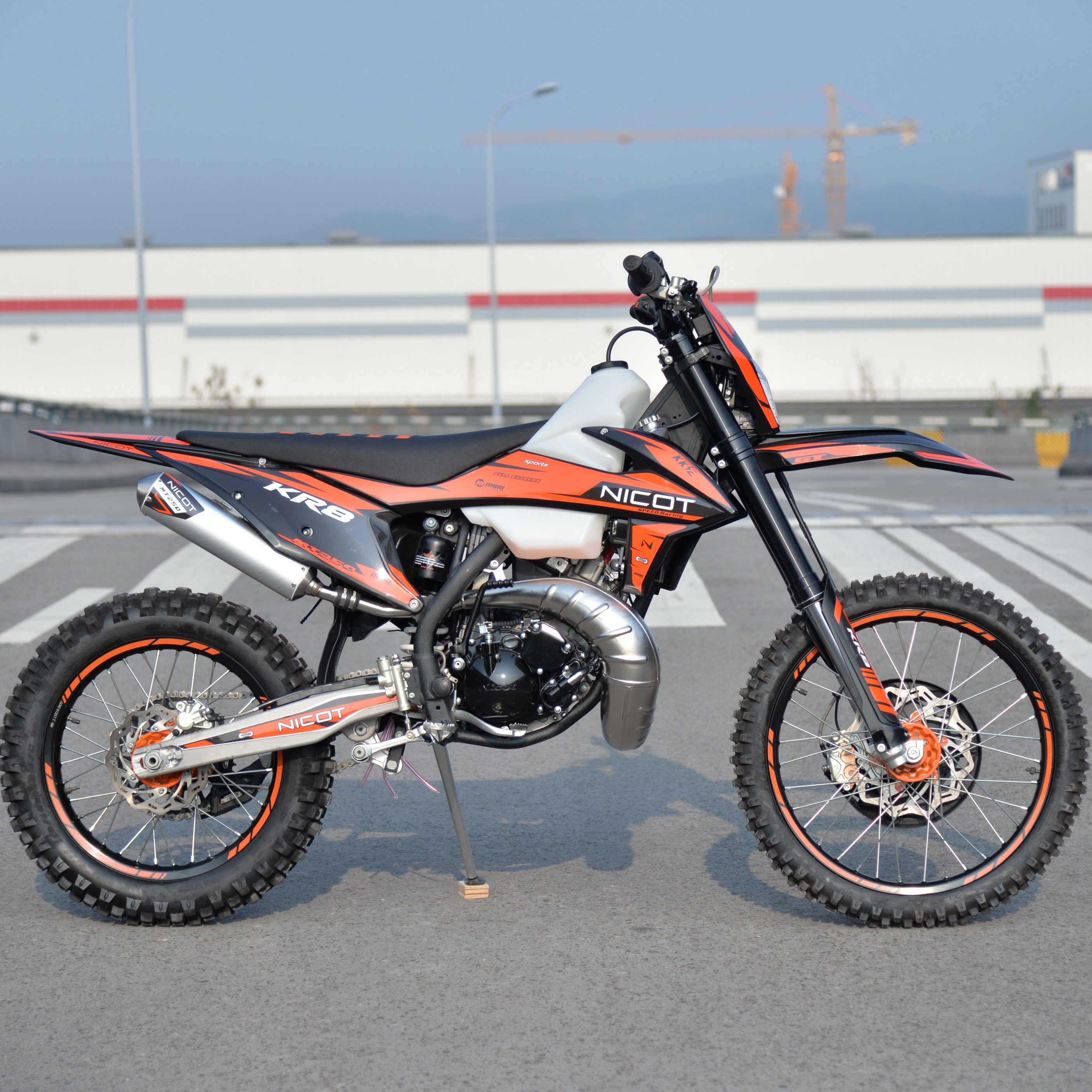 Nicot KF MT250 250cc Dirt Bike Motocross Motorcycle for Racing With 1E66MM 2-stroke Water-cooling Engine